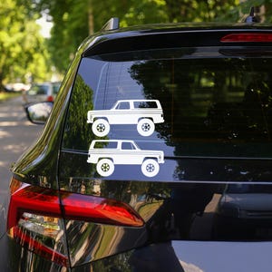 Set Of 2 Lowered Car Silhouette Decal Stickers For Chevrolet K5 Blazer image 2