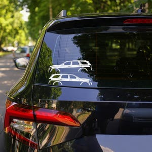 Set Of 2 Car Silhouette Decal Stickers For Dodge Durango 3rd Gen image 2