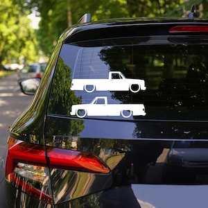 2x Lowered Truck Decal Stickers for Chevrolet C10 Long Pickup 3rd Gen 1973-1987