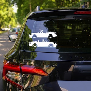 2x Lowered Car Decal Stickers for Mazda MX5 Miata Convertible NB facelift JDM