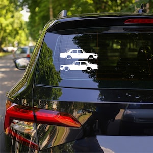 2x Lowered Classic Car Decal Stickers for Mercedes W126 Sedan 500 SE 560 SE 380