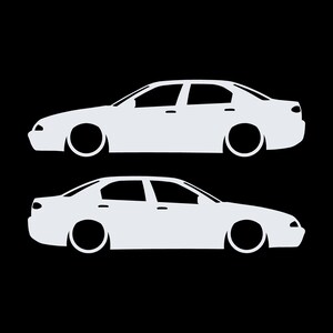 Set mit 2 Aufklebern für tiefergelegte Alfa Romeo 166 Bild 3