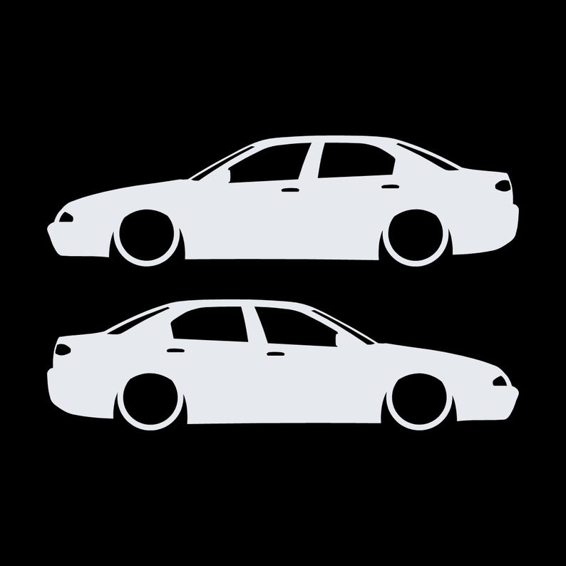 Set mit 2 Aufklebern für tiefergelegte Alfa Romeo 166 Bild 3