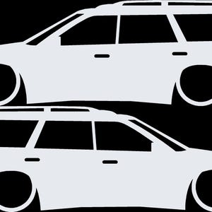 Set mit 2 Aufklebern für tiefergelegte Fahrzeuge für Subaru Legacy 1st Gen Wagon Bild 4