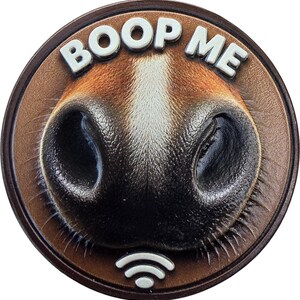 Magnete da frigo WiFi a forma di naso di cavallo Boop Me, facile da programmare, tocca per connetterti al WiFi, token NFC