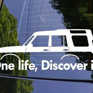 One Life Discover it! Car Decal Stickers for Land Rover Discovery Classic