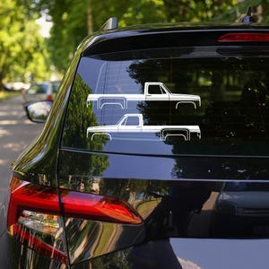 2x Truck Silhouette Decal Stickers for Chevrolet C30 dually Classic C10 3rd gen