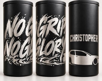 4 in 1 Personalized Tumbler No Grip No Glory for BMW E46 Enthusiast