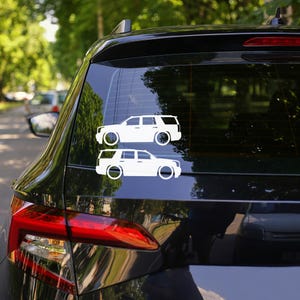 Set med 2 sänkta silhuettdekaler för GMC Yukon 4:e generationens SLT 2015-20 bild 2