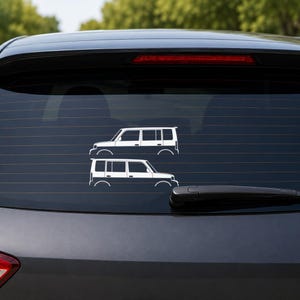 Set Of 2 Lowered Car Silhouette Decal Stickers For Scion Xb 1st Gen image 2