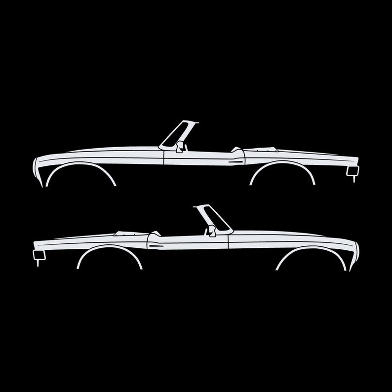 Set Of 2 Car Silhouette Decal Stickers For Triumph TR6 image 3