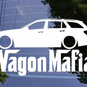 メルセデス W212 S212 E クラス ワゴン E63 AMG 用 ローダウン WAGON MAFIA デカール ステッカー