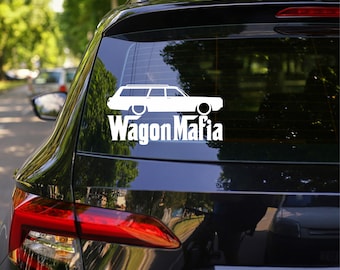 Lowered WAGON MAFIA Decal sticker for 68 Chrysler Town and Country Station Wagon
