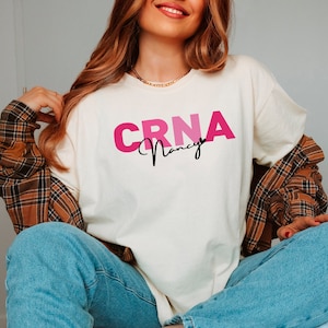 Personalized CRNA Nurse Shirt, Custom CRNA Nurse Shirt, Certified Registered Nurse Anesthetist Shirt, CRNA Nurse Gift, Nurse Life Shirt