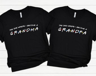 Grandparent Announcement Shirt: New Grandma/Grandpa Tee