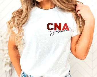 Personalized CNA Nurse Shirt: Custom Name Nursing Assistant Gift