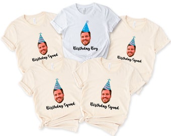 Custom Face Birthday Shirt: Personalized Photo Party Tee