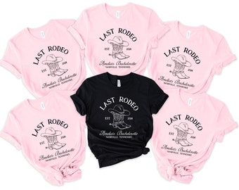 Last Rodeo Bachelorette Shirt: Custom Western Bridal Party Tee