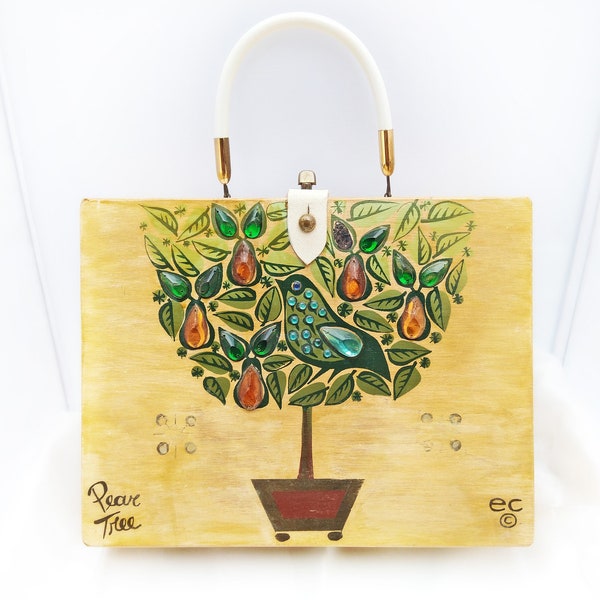 Enid Collins Pear Tree Box Bag