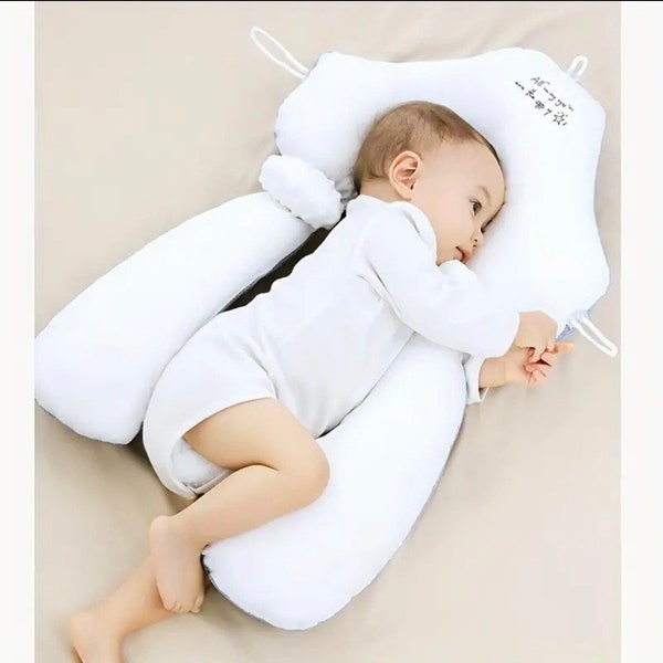 Baby Headshaping Pillow Made with 100% Organic Cotton. Cool Mesh. Side Pillow