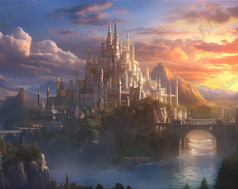 Narnia - Narnia poster - Digital print - The Castle of Car Paravel