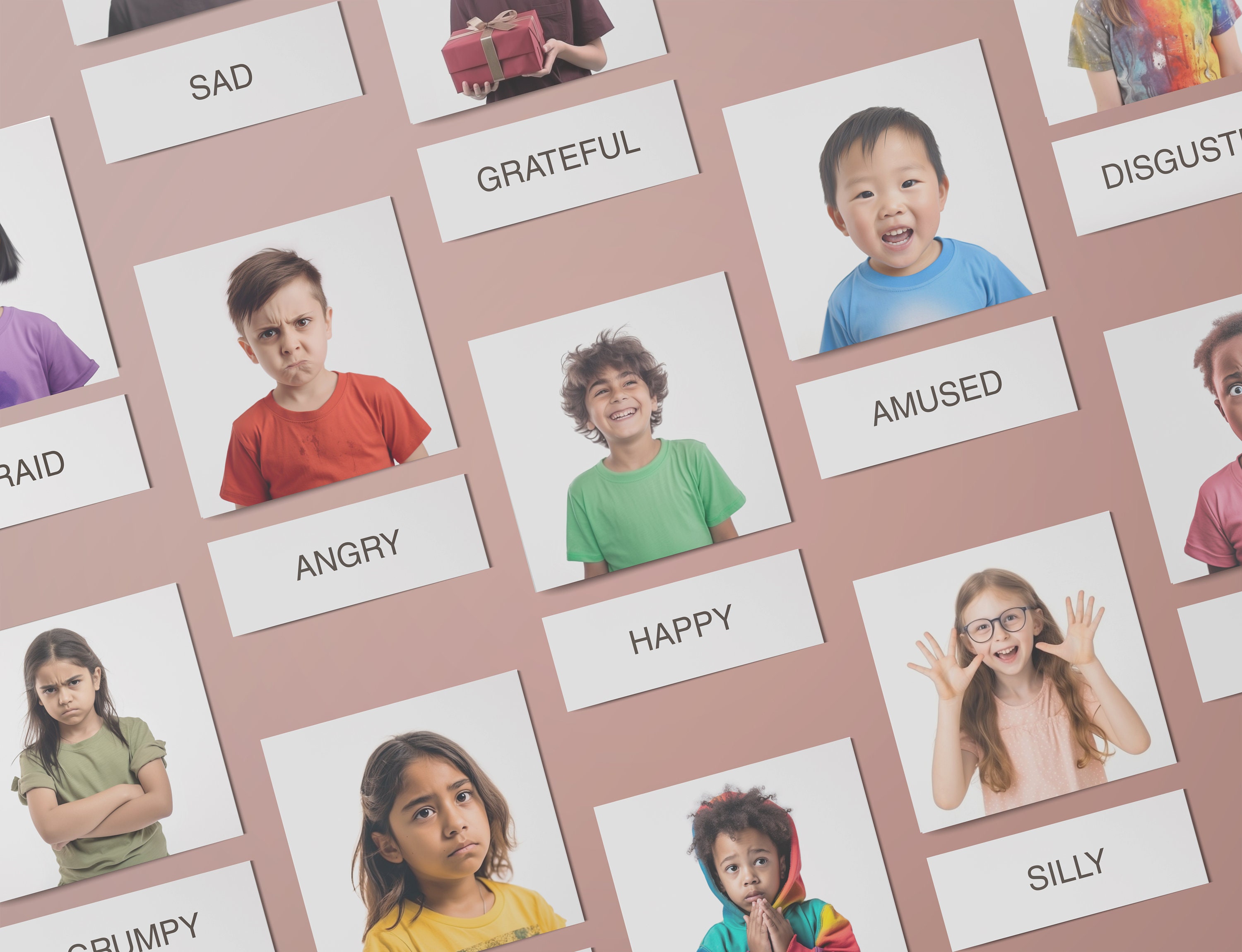 Montessori EMOTIONS Flashcards, Calming Down Corner, Feelings Game