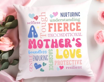 Coussin pour la fête des mères, cadeau fête des mères, cadeau pour maman pour la fête des mères, cadeau d'anniversaire pour maman, décoration d'intérieur, cadeau unique pour maman