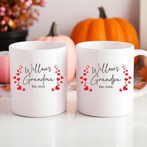 Personalized 11 oz Coffee Mug, Custom Ceramic Mug, Custom Mug for Grandma, Custom Mug for Grandpa, Gift for Grandma, Gift for Grandpa