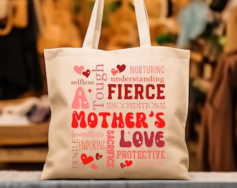 Mother's Day Tote Bag, Mother's Day Gift, Canvas Tote for Mom, Tote Bag, Gift for Mom, Gift for Grandma, Canvas Tote Bag, Reusable Tote Bag