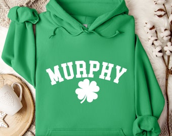 Personalized Irish Hoodie, Family Name Hoodie, Family Sweatshirt, Irish Sweatshirt, Irish Hoodie, Shamrock Shirt, St Paddy's Day Hoodie