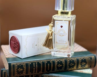 NOX BIBLIOTECA Eau de Parfum / Perfume artesanal de lote pequeño / Lanzamiento limitado (100 botellas) / Aroma de boticario literario