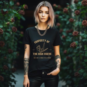 Propriedade da camiseta tingida de vestuário High Reeve Comfort Colors 1717 – perfeita para amantes de Dramione Fanfic Camiseta tingida de vestuário