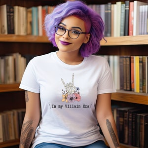 In My Villain Era Bella Canva Tshirt, A Must-Have for Dark Romance Book Lovers