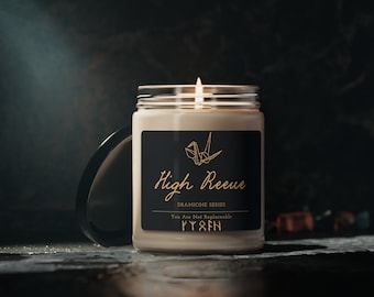 High Reeve Scented Candle: Vegan Soy Coconut Wax, 50 Hour Burn