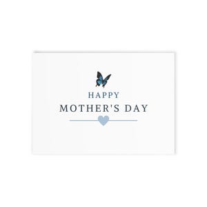 Elegante Blumen Muttertags Grußkarte - Doppelseitiges Design
