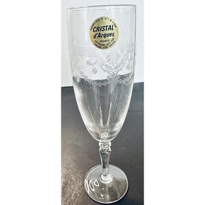 Padova Gravure Cristal D&#39;Arques champagne Glasses_ Set of 6
