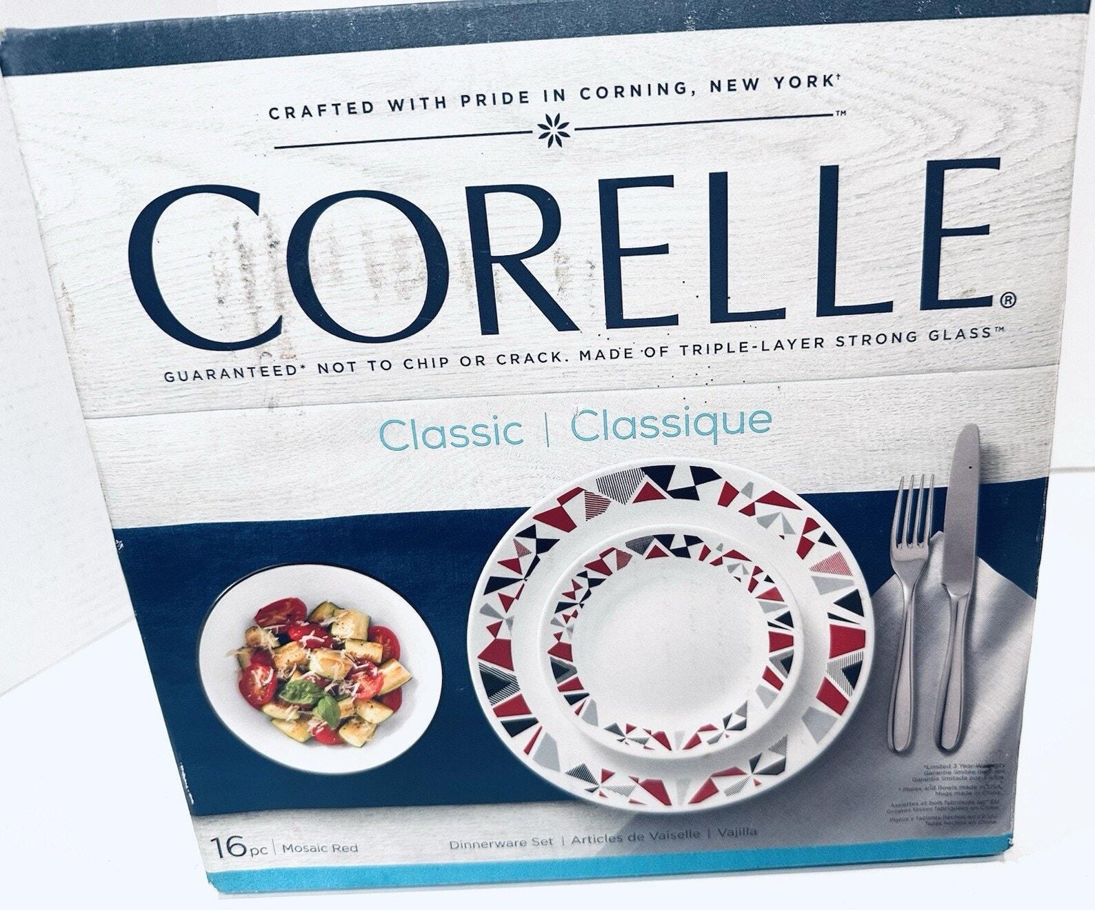 Corelle Box Corelle MOSAIC RED 16 Piece Dinnerware Service for 4. New in Box - Etsy