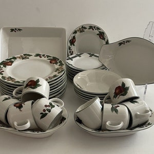 The cades cove collection by citation- red apple - 6 x 4 placing set + extras