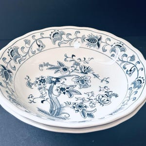2 Vtg Double Phoenix Nikko Ironstone Japan MingTree 7.75” Soup/ pasta plates