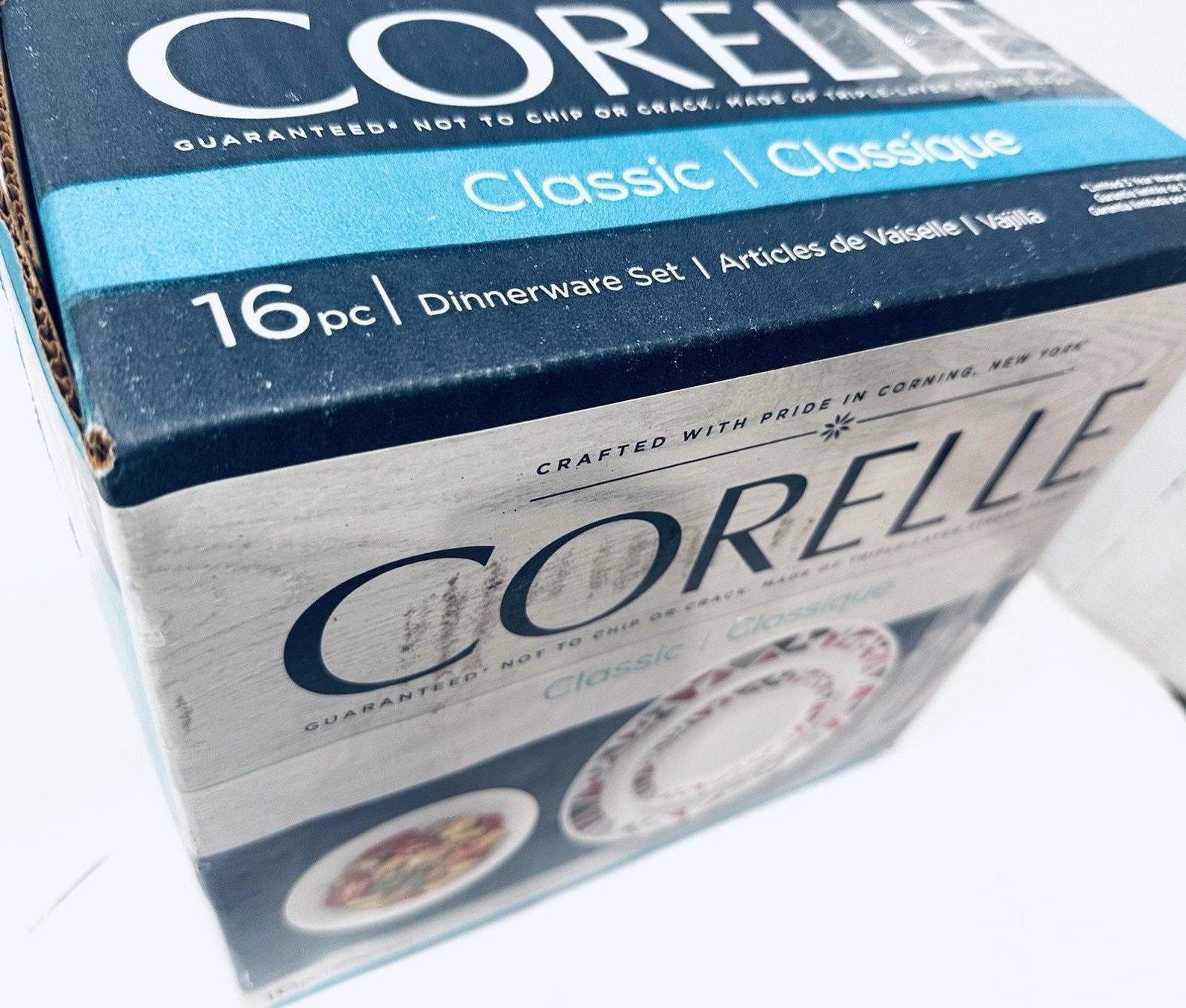 Corelle Box Corelle MOSAIC RED 16 Piece Dinnerware Service for 4. New in Box - Etsy