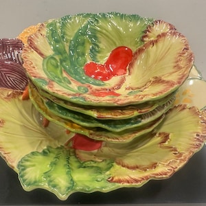 Temp-tations by tara figural vegetable salad bowl set 5 piece serving dish bowls
