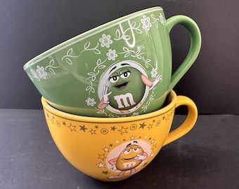 M&M's World Green Miss Mug, 2007 Collectible Candy Cup