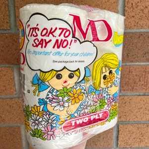 NOS Vintage MD Brand Toilet Paper | Bathroom 60s 70s 80s Kitsch Groovy ...