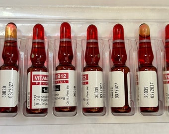 10x 1ml Vitamin B12 IM Ampoules