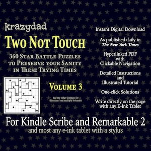 Krazydad Two Not Touch Volume 3 for Kindle Scribe or Remarkable 2