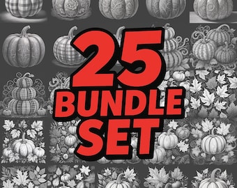 Fall Pumpkin Laser Engraving Files: 4x4 Slate Coaster Designs Mega Bundle (PNG Digital Download)