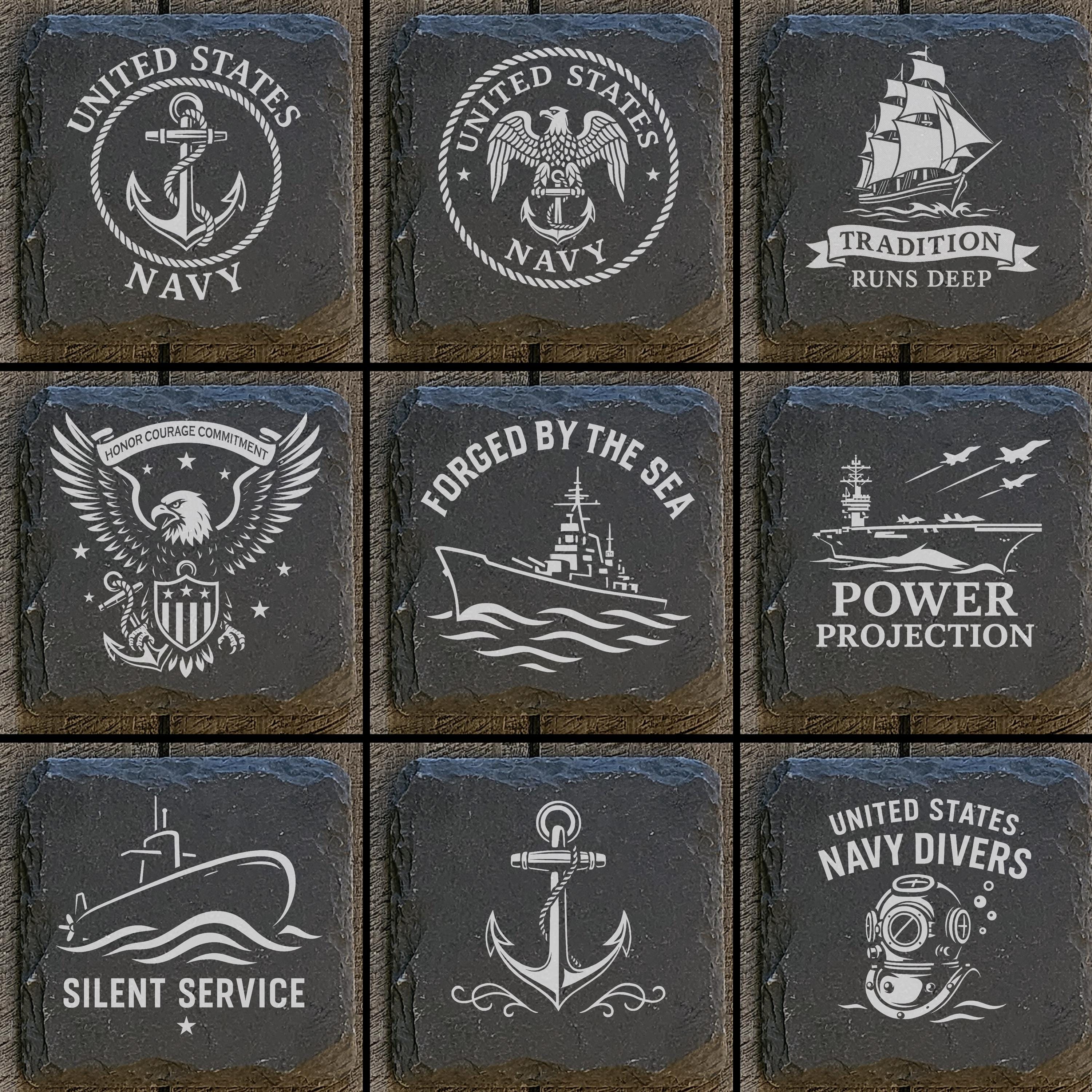 US Navy Laser Engraving Designs: 4x4