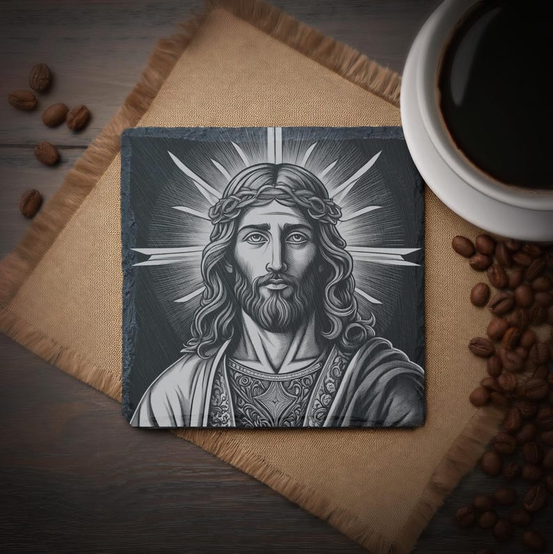 9 Christian Jesus Christ Digital Files for Laser Engraving 4x4