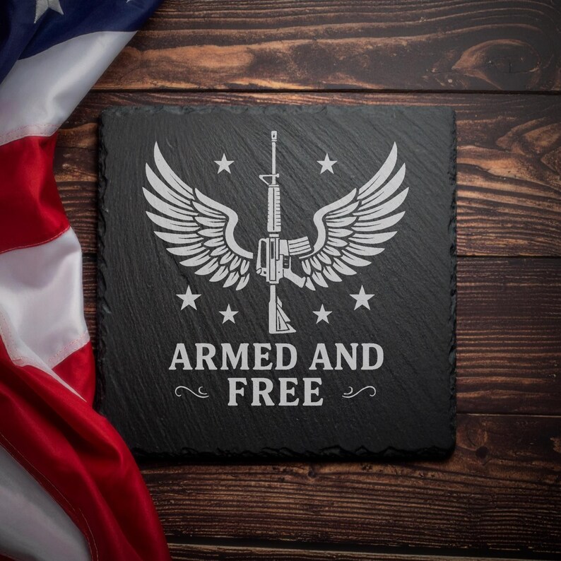 2nd Amendment Digital Files for Laser Engraving 4x4