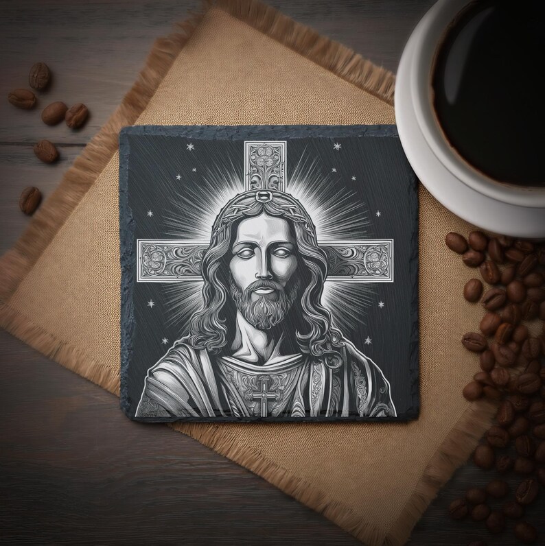 9 Christian Jesus Christ Digital Files for Laser Engraving 4x4